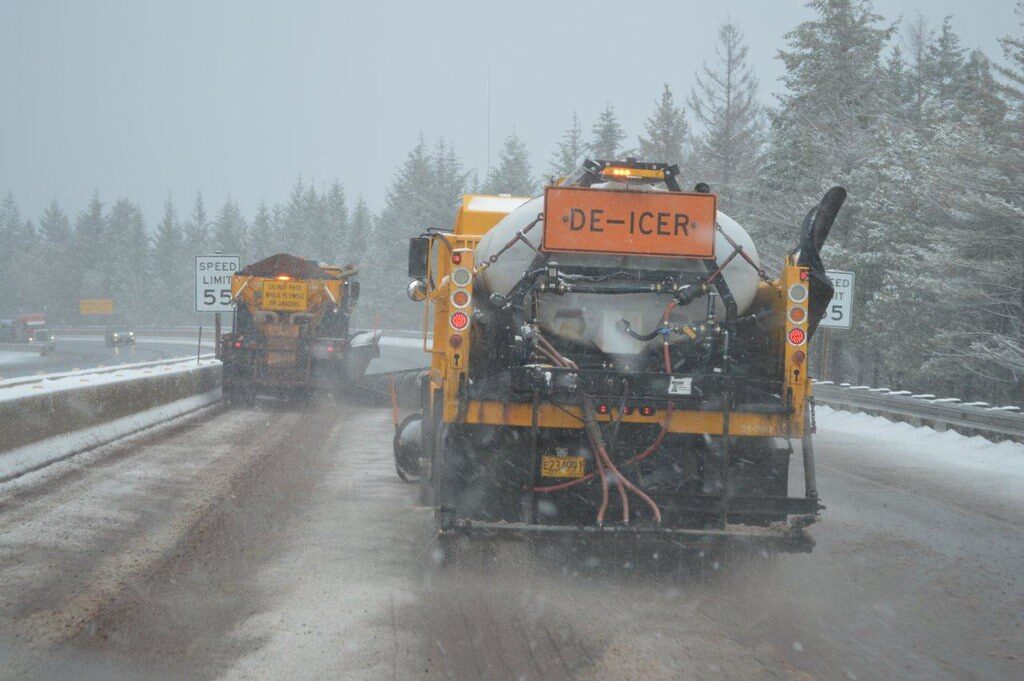 Plowing and deicing the Siskiyous
