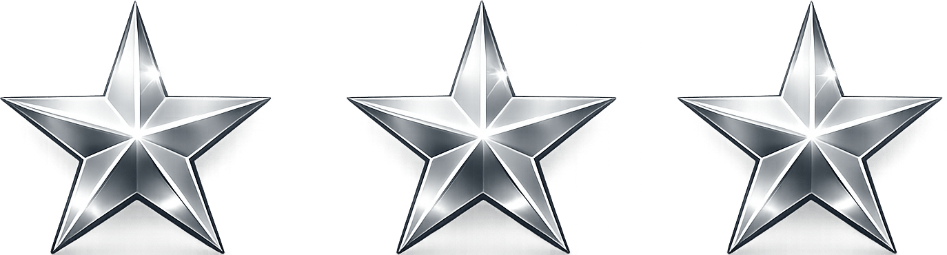 three stars